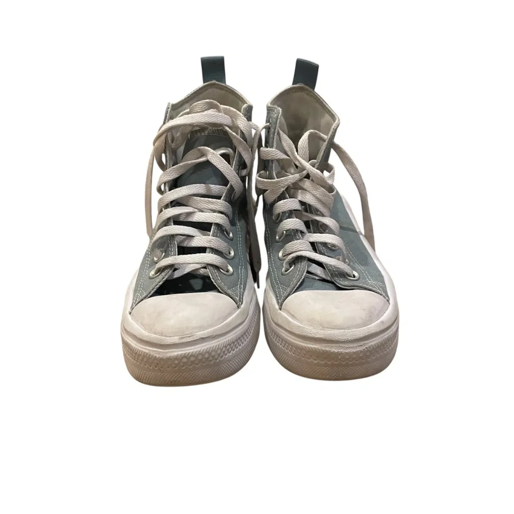Converse All Star Chuck Taylor Blue Platform Canvas Sneakers Women’s 7 (Kids 5)